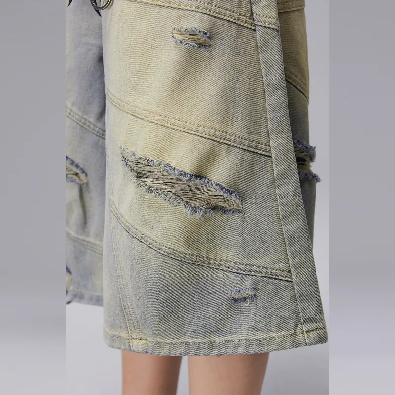 ROCAWEAR Denim Shorts Unisex Light Blue-5