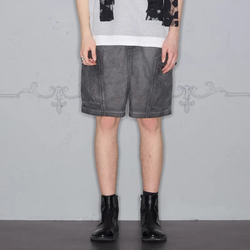 ROCAWEAR Casual Shorts Unisex Gray White-3