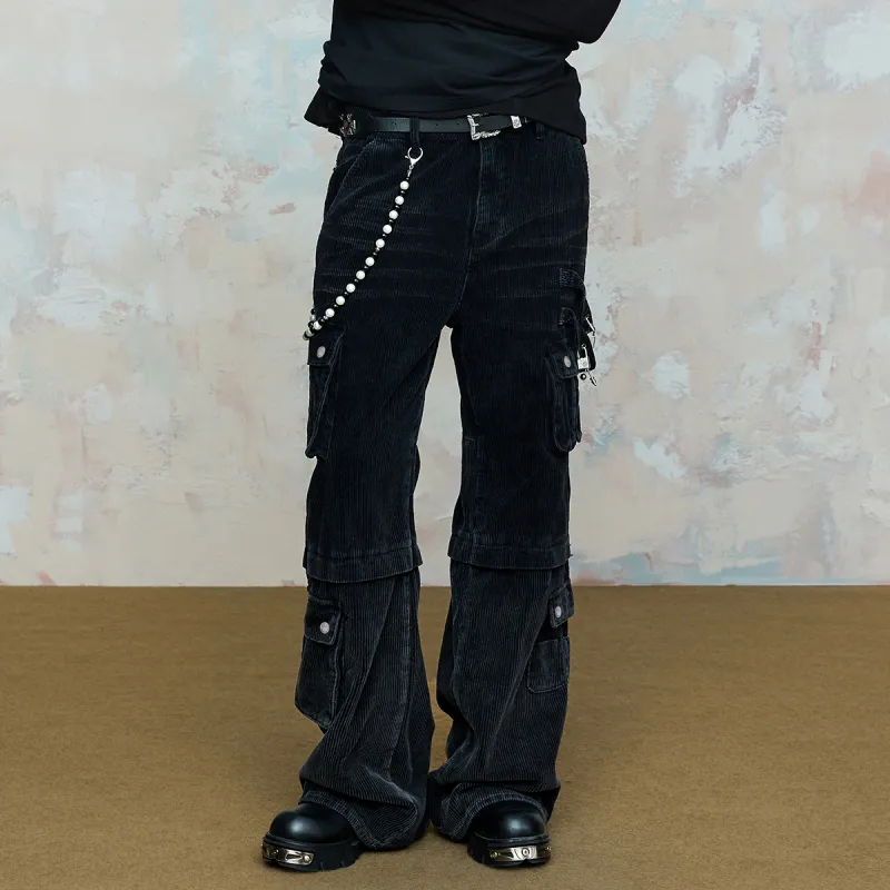 ROCAWEAR Cargo Pants Unisex Black-4