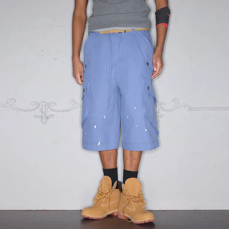ROCAWEAR Cargo Shorts Unisex French Work Blue-3