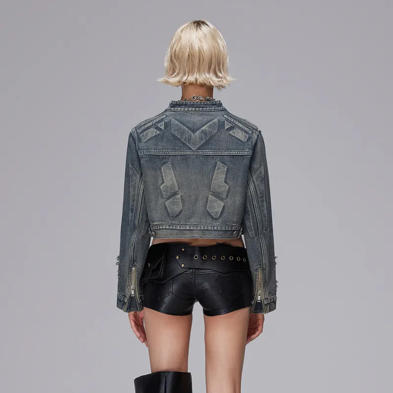ROCAWEAR Denim Jacket Women's Blue-2