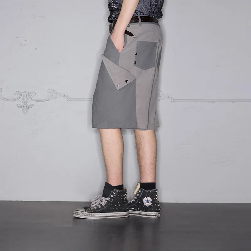 ROCAWEAR Casual Shorts Unisex Silver Gray-2