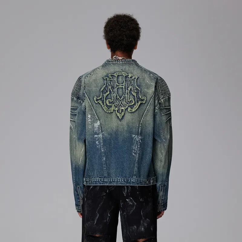 ROCAWEAR Denim Jacket Unisex Blue-2