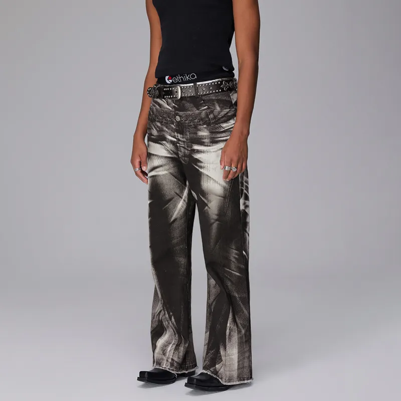 ROCAWEAR SS24 Spring Summer Collection Casual Pants Unisex Washed Black-3