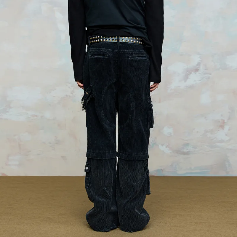 ROCAWEAR Cargo Pants Unisex Black-5