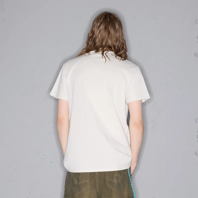 ROCAWEAR T Shirts Unisex White Gray-2
