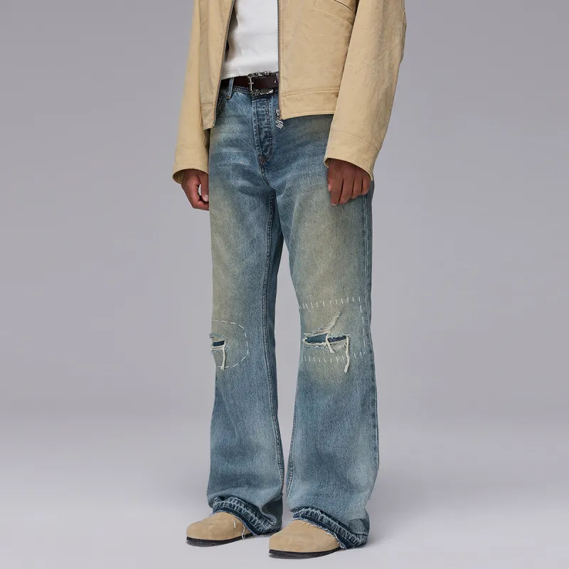 ROCAWEAR Jeans Unisex Washed Denim Blue-5
