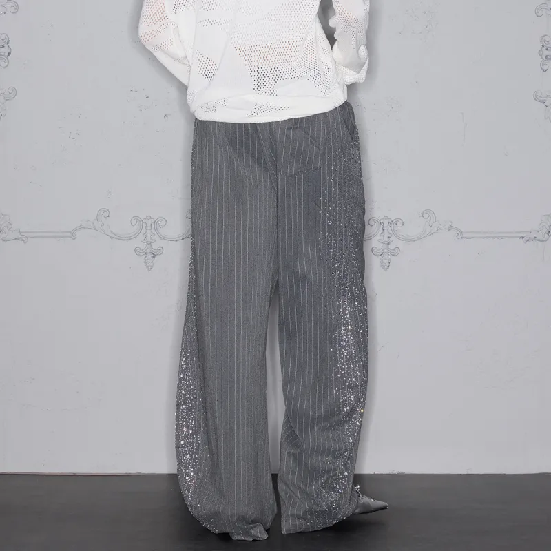 ROCAWEAR SS25 Casual Pants Unisex Light Gray-4