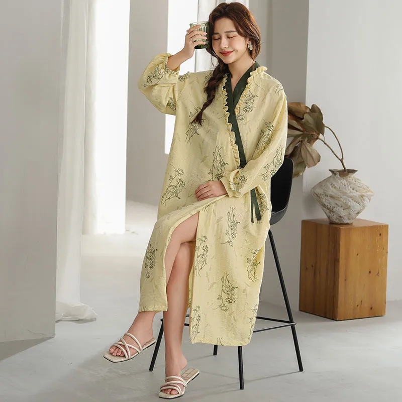 Kerener Nightgown Women's Yellow-3