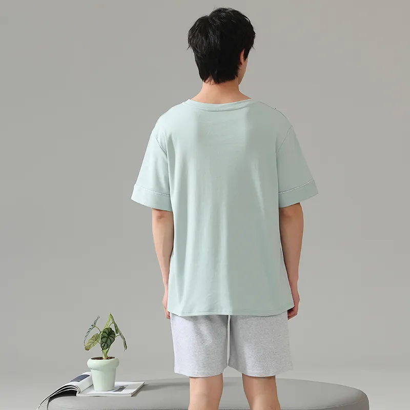 Kerener Pajama Set Men's Light Green-1