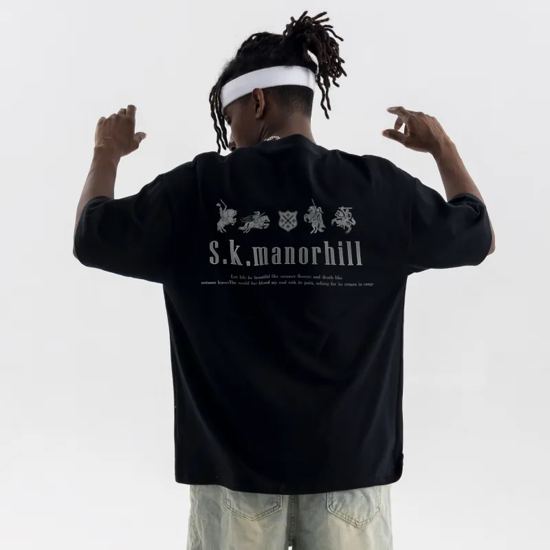 S.k. Manor Hill Short Sleeved T Shirts Unisex-6