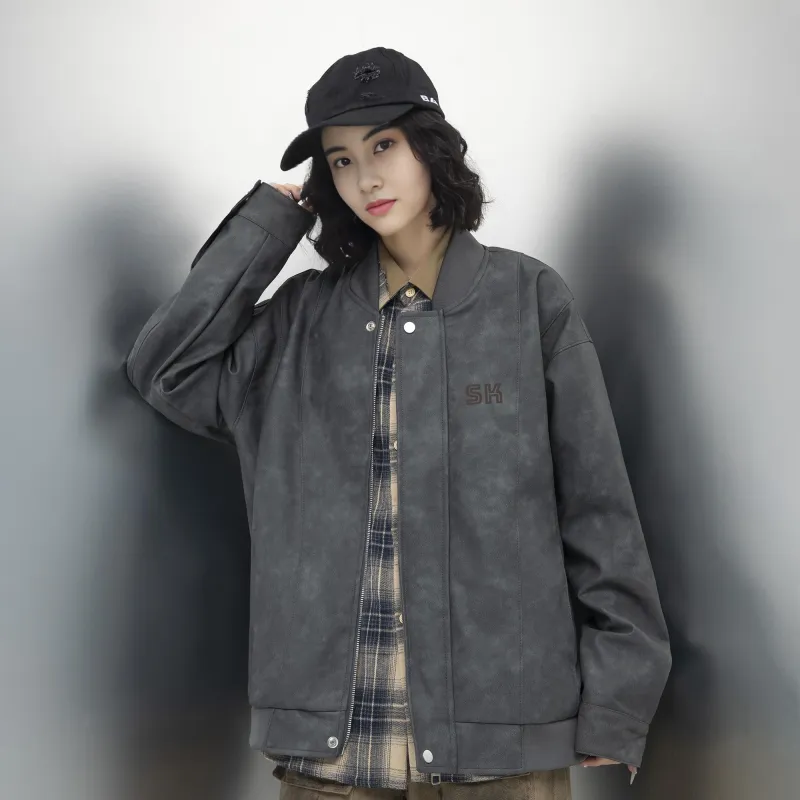 S.k. Manor Hill Leather Jacket Unisex-12