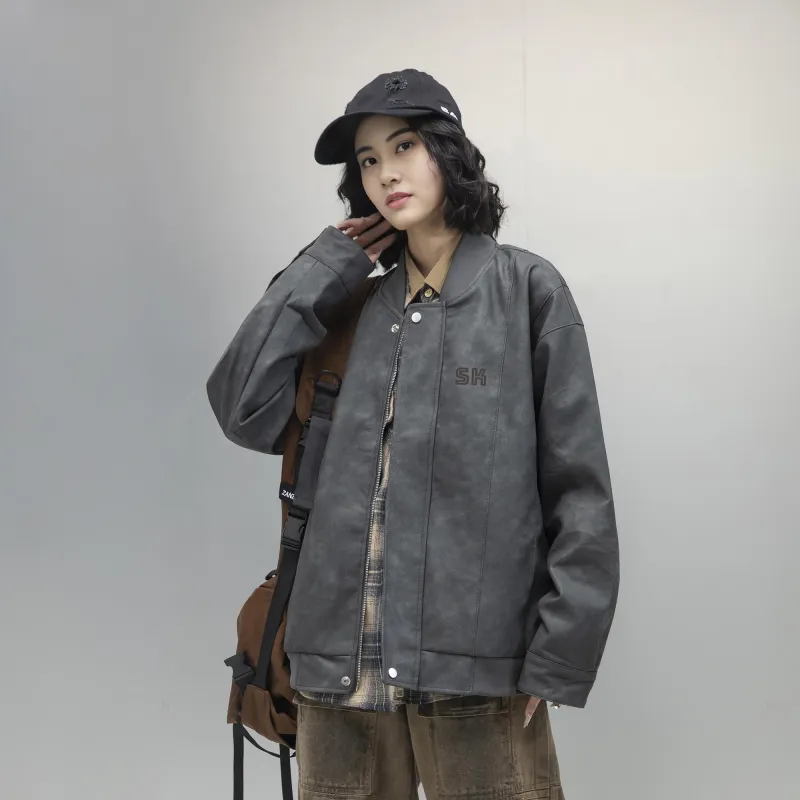 S.k. Manor Hill Leather Jacket Unisex-11