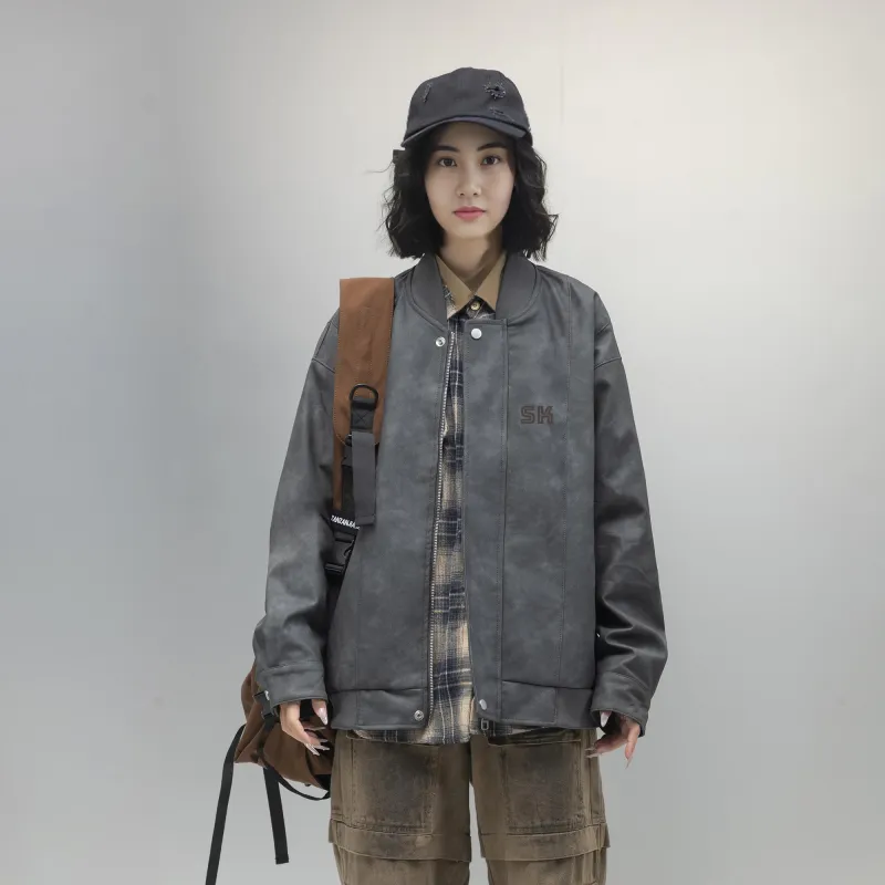 S.k. Manor Hill Leather Jacket Unisex-10
