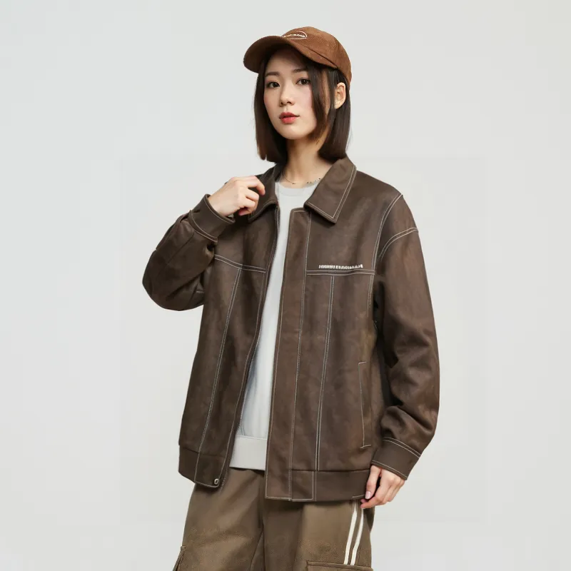 S.k. Manor Hill Leather Jacket Unisex-8