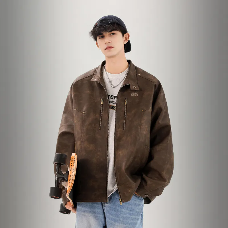 S.k. Manor Hill Leather Jacket Unisex-2
