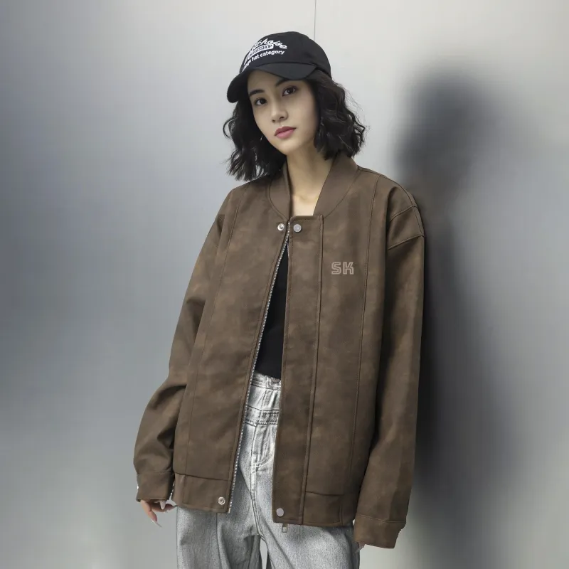 S.k. Manor Hill Leather Jacket Unisex-5