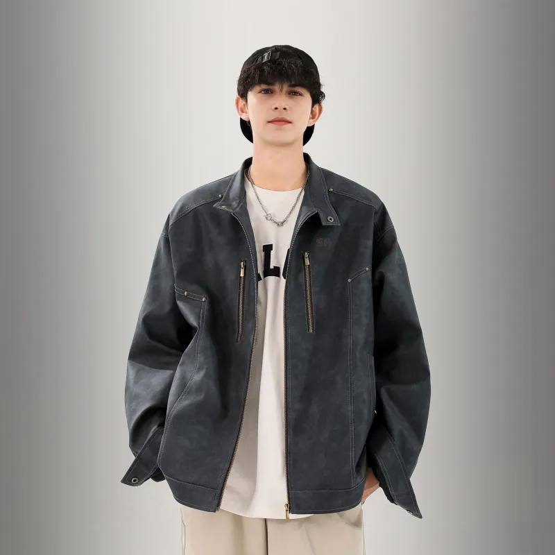 S.k. Manor Hill Leather Jacket Unisex-8