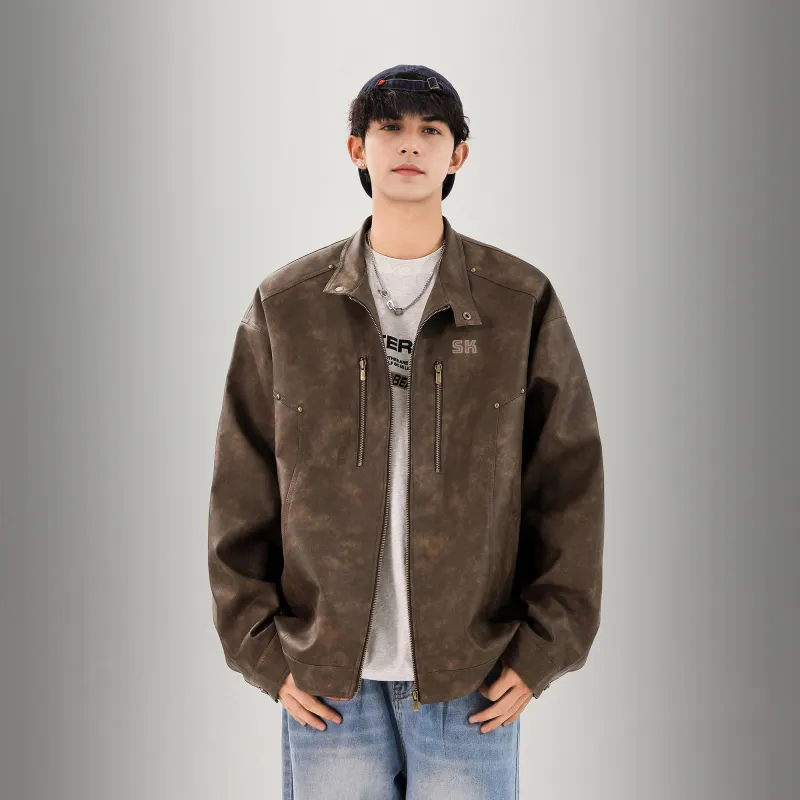 S.k. Manor Hill Leather Jacket Unisex-3