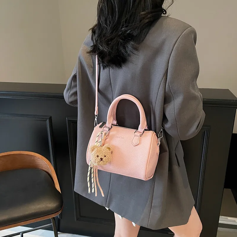 ResNonverba PU Boston Bag Handbag Women's Multicolor-10