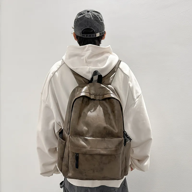 ResNonverba PU Backpack Men's Multicolor-15