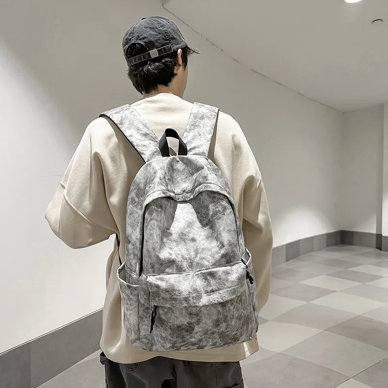 ResNonverba PU Backpack Men's Multicolor-3