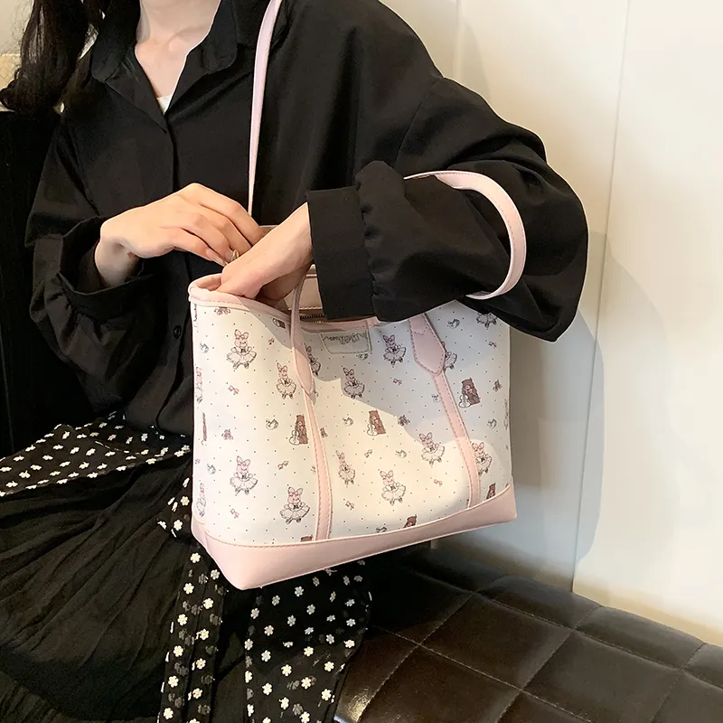 ResNonverba PU Underarm Shoulder Bag Regular Women's Blue/Pink-4