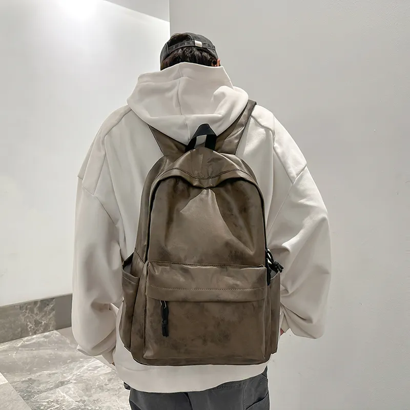 ResNonverba PU Backpack Men's Multicolor-17