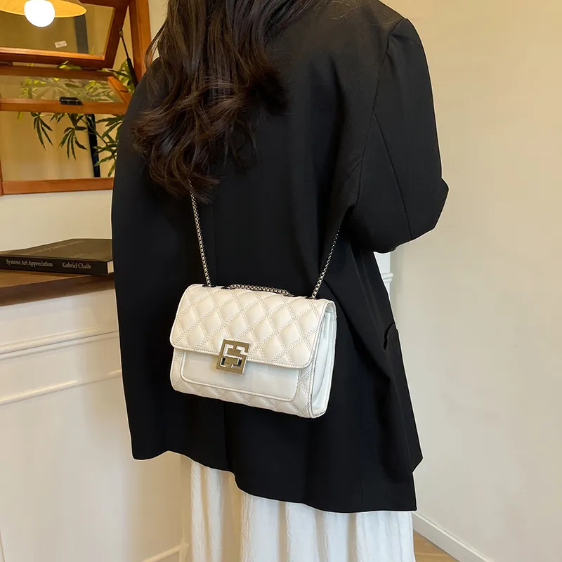 ResNonverba PU Crossbody Bag Women's White/Black-6