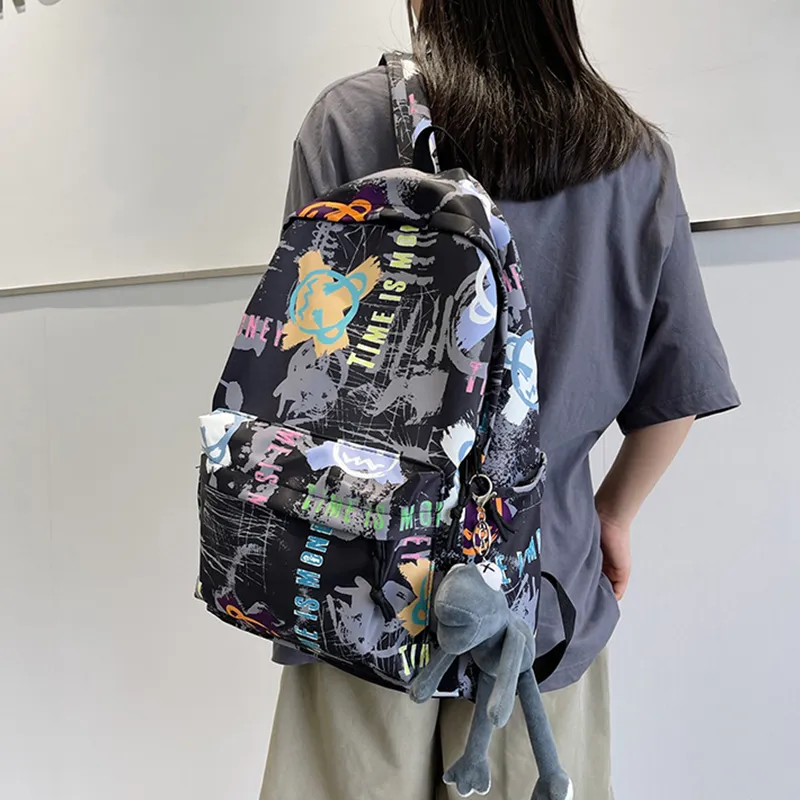 ResNonverba Nylon Backpack Regular Unisex Multicolor-9