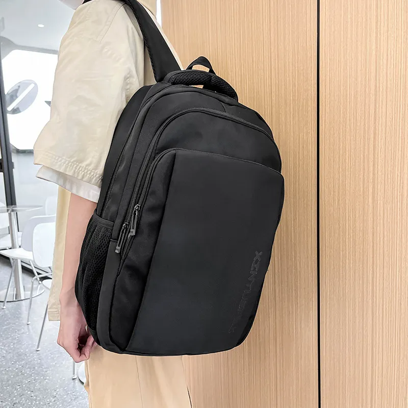 ResNonverba Oxford Backpack Unisex Gray/Blue/Black-2