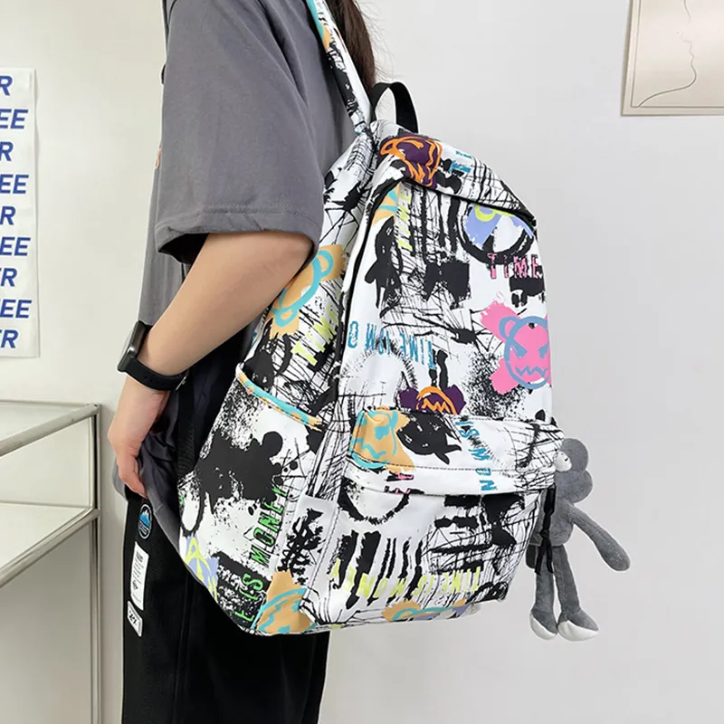ResNonverba Nylon Backpack Regular Unisex Multicolor-4
