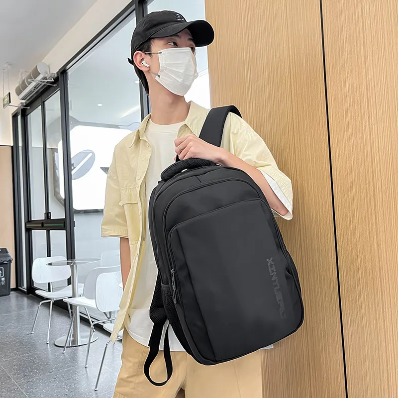 ResNonverba Oxford Backpack Unisex Gray/Blue/Black-5