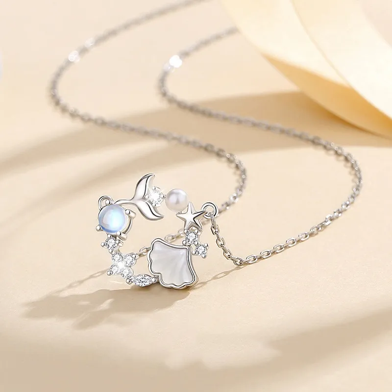 MINGTAIZHUBAO S925 Silver Necklaces Unisex-1