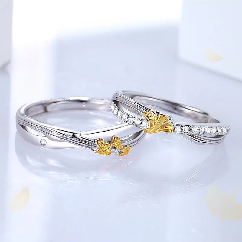 MINGTAIZHUBAO S999 Fine Silver Rings Unisex-3