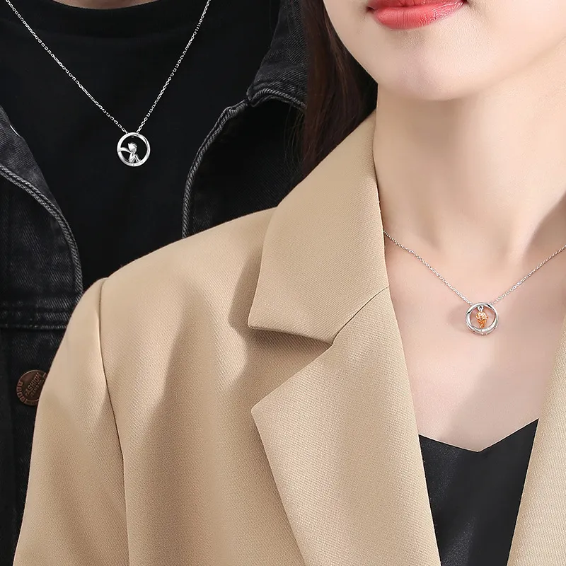 MINGTAIZHUBAO S925 Silver Necklaces Unisex-4
