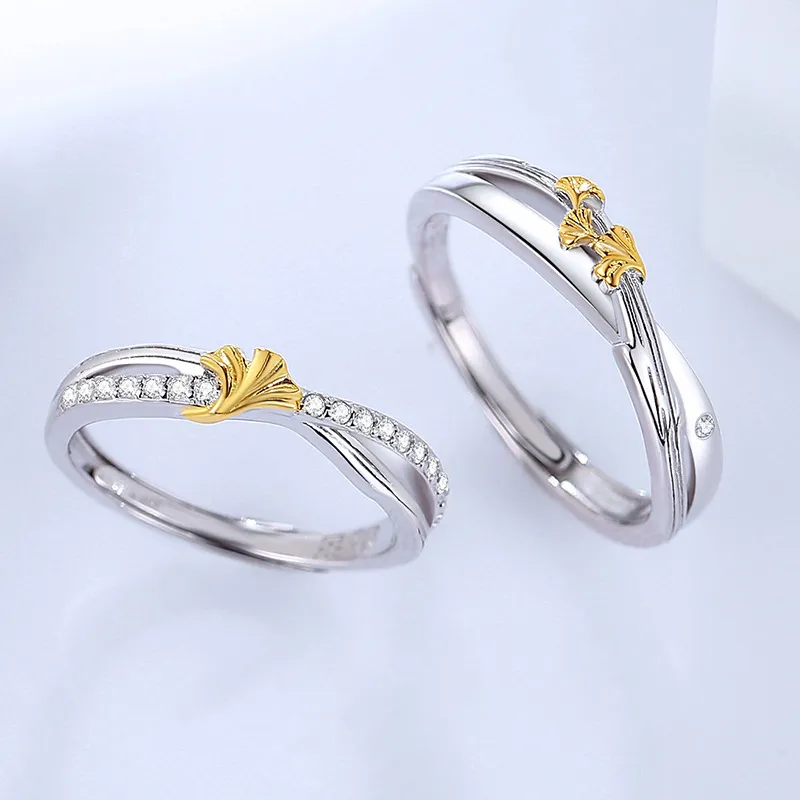 MINGTAIZHUBAO S999 Fine Silver Rings Unisex-4