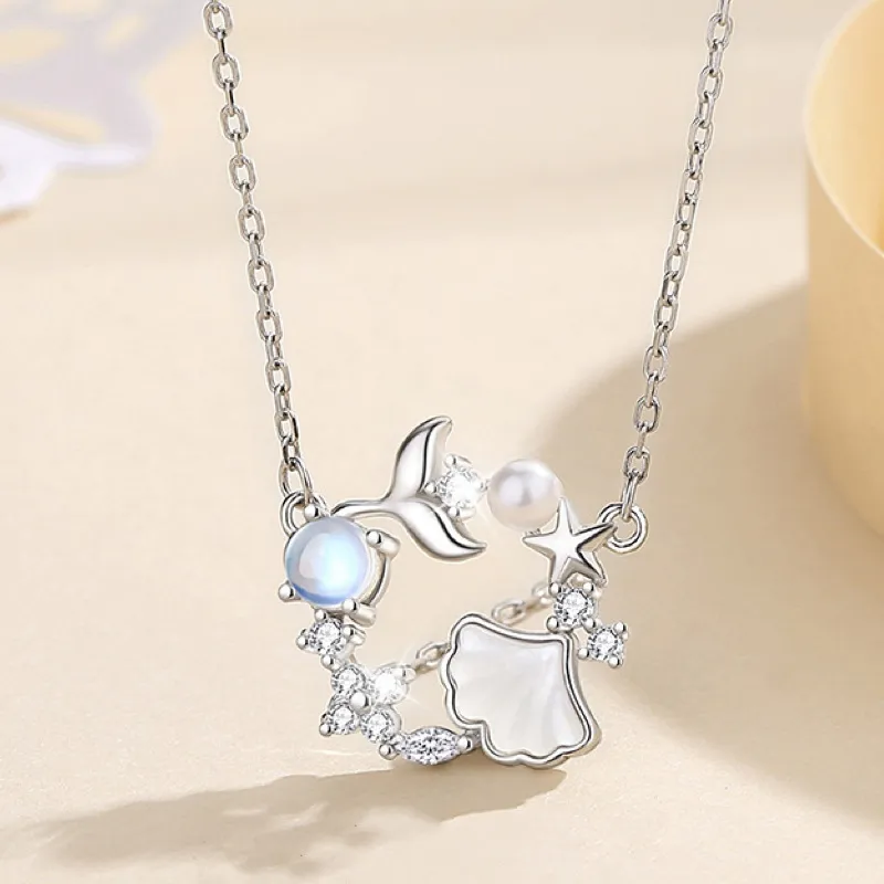 MINGTAIZHUBAO S925 Silver Necklaces Unisex-2