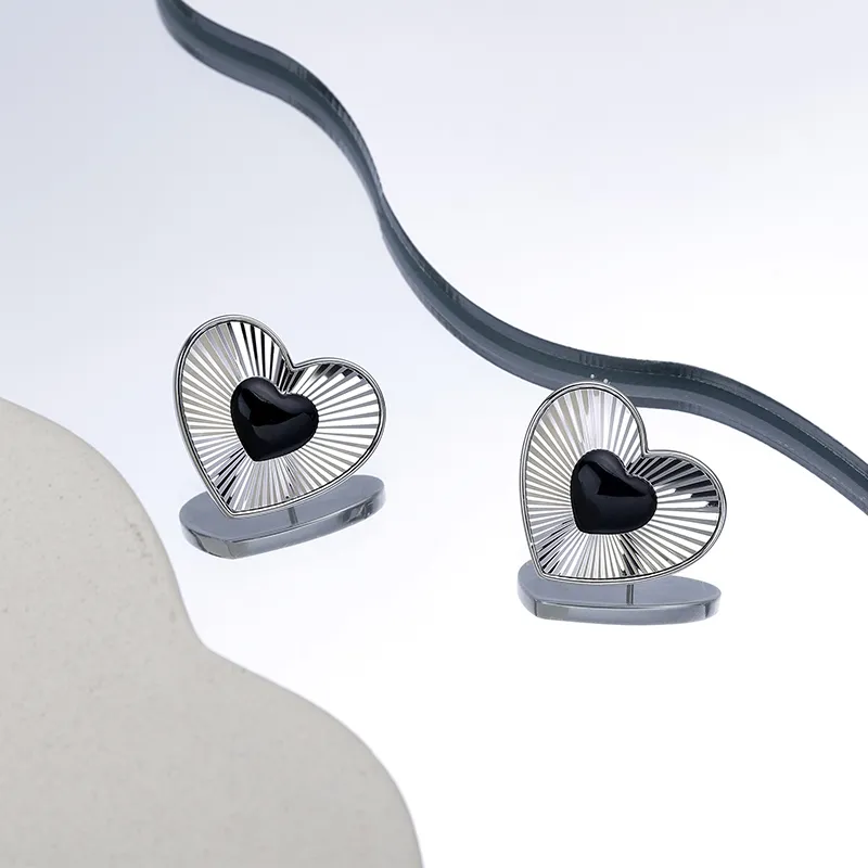 VIGG Alloy Stud Earrings Women's-7