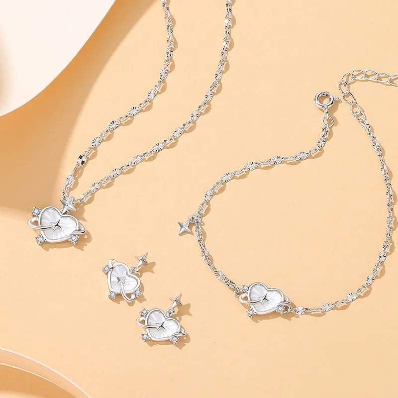 VIGG S925 Silver Necklaces Women's-4