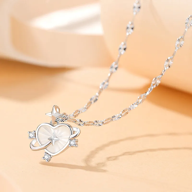 VIGG S925 Silver Necklaces Women's-2