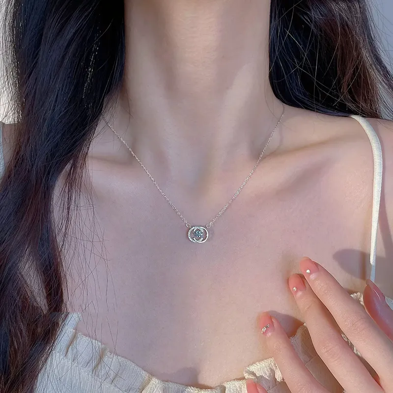 VIGG S925 Silver Necklaces Women's-1
