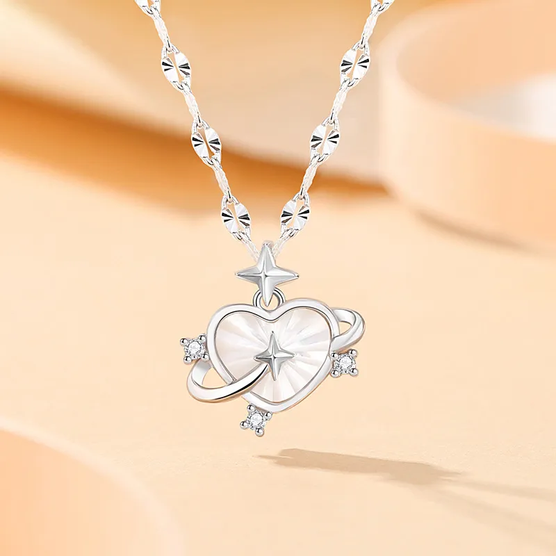 VIGG S925 Silver Necklaces Women's-1
