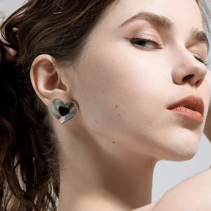 VIGG Alloy Stud Earrings Women's-8