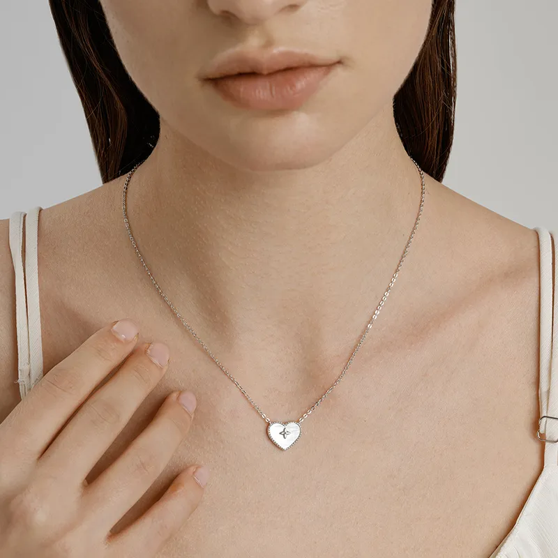 VIGG S925 Silver Necklaces Women's-19
