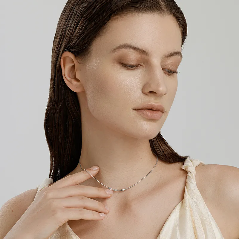 VIGG 925 Sterling Silver Necklaces Women's-3