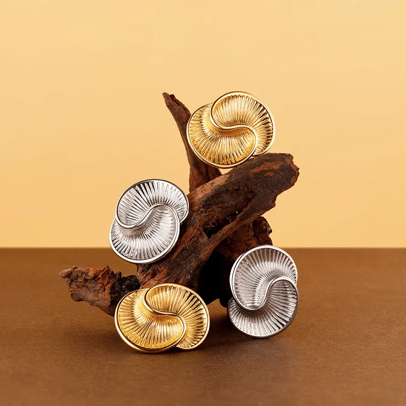 VIGG S925 Silver Stud Earrings Women's-4