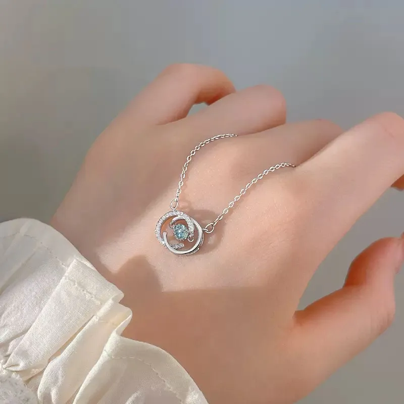 VIGG S925 Silver Necklaces Women's-3