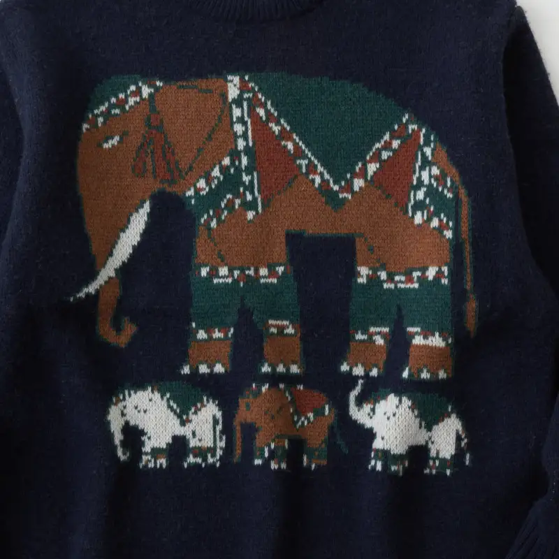 White Mountaineering Sweater Men's Navy Blue-3
