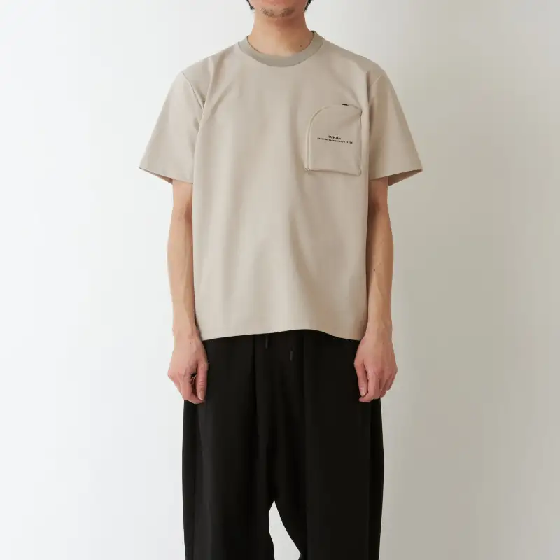 White Mountaineering Short Sleeved T Shirts Men's Khaki-2
